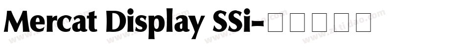 Mercat Display SSi字体转换